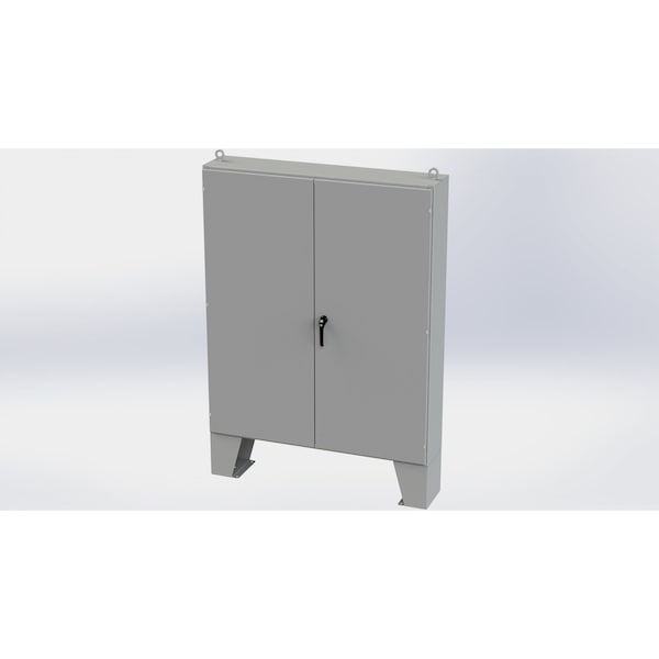 3 Point Latch with Padlock/Keylock Handle Electrical Enclosures, 72 in H, 12 in D, 60 in W